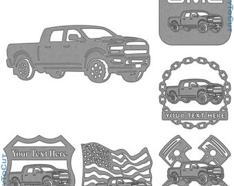 Gmc Truck Plasma DXF SVG Files 49 Ready To Cut Designs for cnc Plasma Laser Router Cricut Silhouette