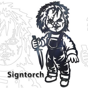 Chucky Vector DXF SVG CNC Plasma Laser Router Cricut Silhouette Cut Files