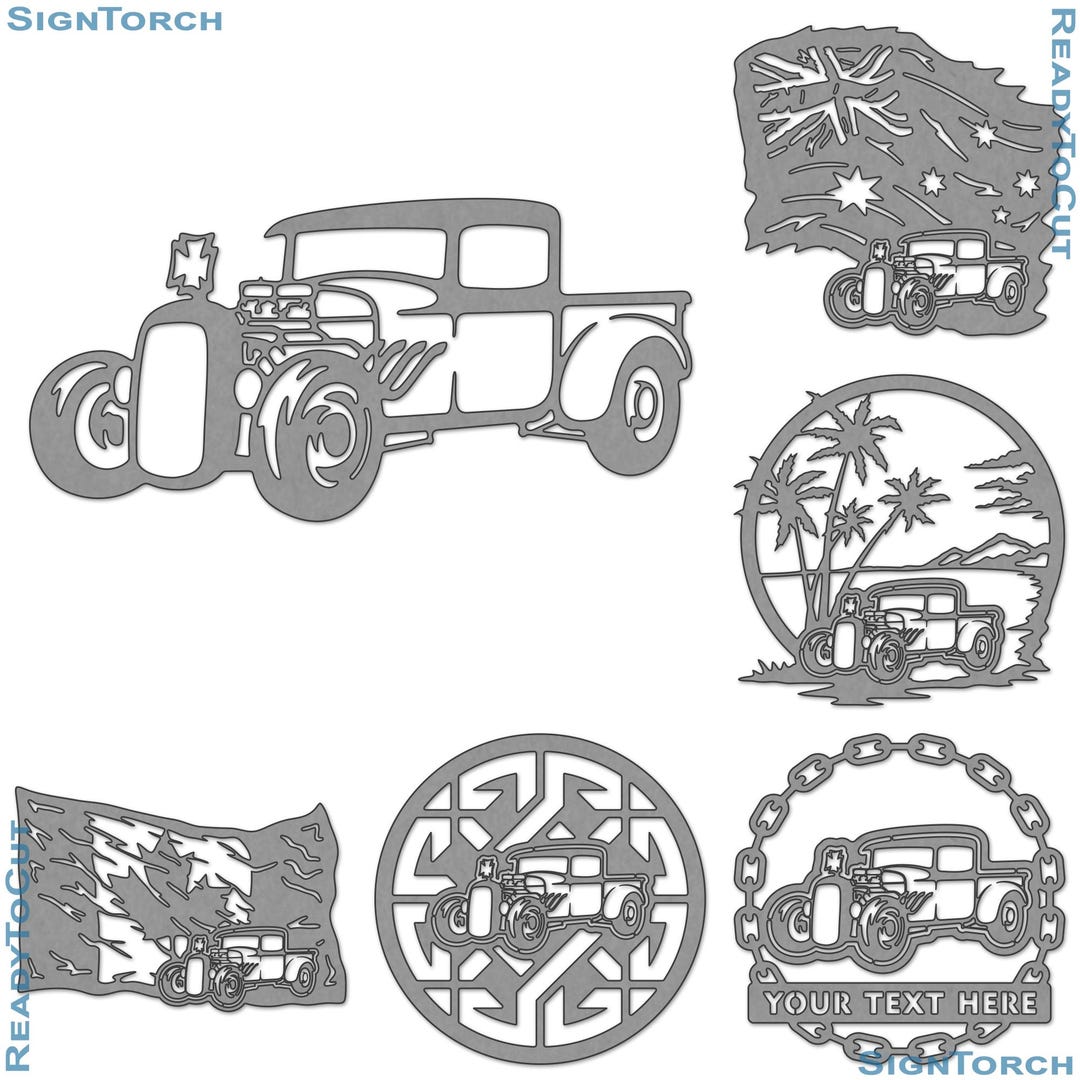 Rat Truck6 Ratrod Plasma DXF SVG Files 33 Ready to Cut Designs for Cnc ...