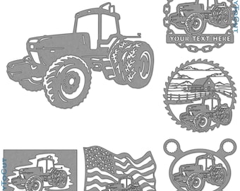 Case Ih tractor plasma DXF SVG-bestanden 22 klaar om te snijden ontwerpen voor cnc plasmalaserrouter Cricut silhouet