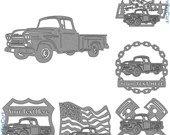 58 Chevy Apache Truck Plasma DXF SVG Files 41 Ready To Cut Designs for cnc Plasma Laser Router Cricut Silhouette