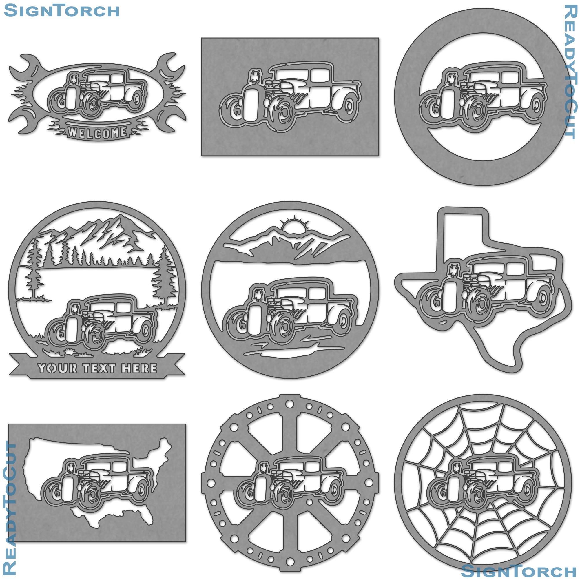 Rat Truck6 Ratrod Plasma DXF SVG Files 33 Ready to Cut Designs for Cnc ...