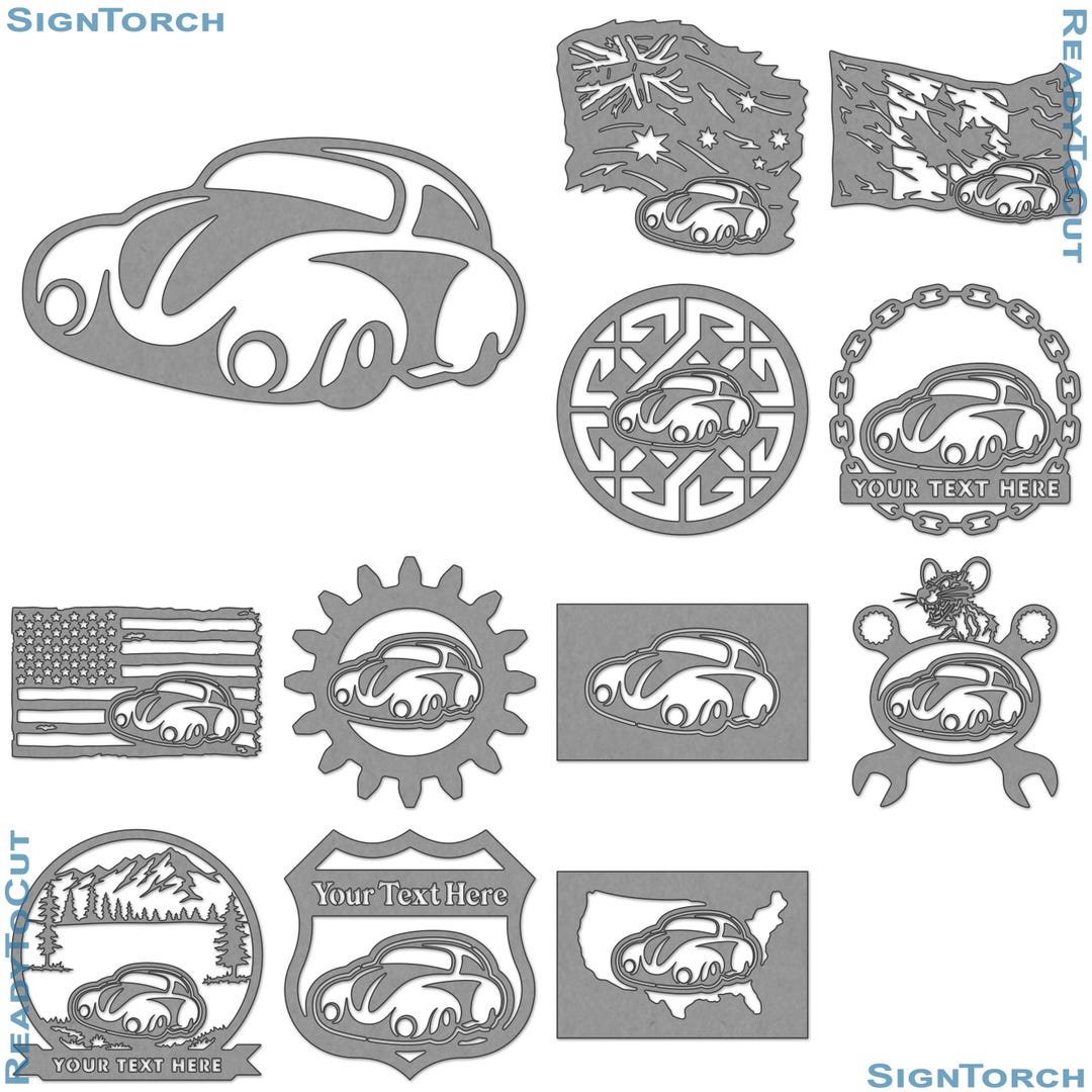 Rat Bug Ratrod Plasma DXF SVG Files 12 Ready to Cut Designs for Cnc ...