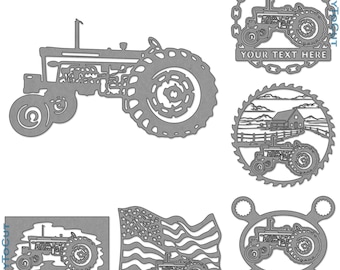 Farmall 560 Tractor Plasma DXF SVG Files 22 Ready To Cut Designs for cnc Plasma Laser Router Cricut Silhouette