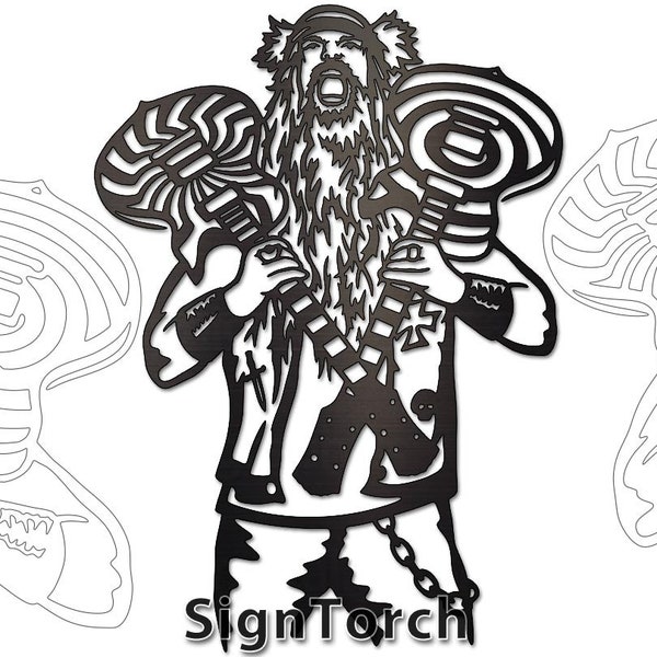 Zakk Wylde Vector DXF SVG CNC Plasma Laser Router Cricut Silhouette Cut Files