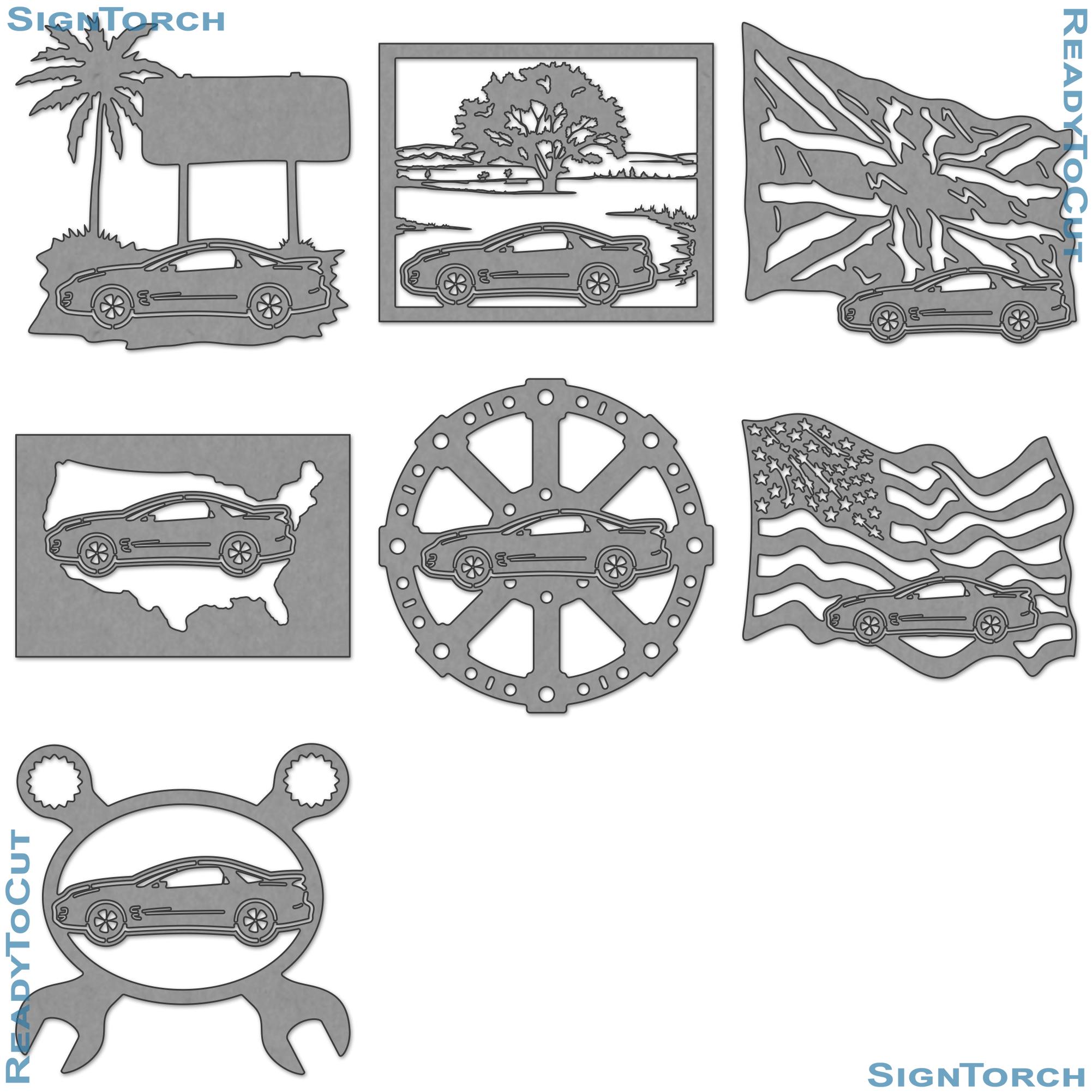Trans Am Emblem Cnc Router File Pontiac Trans Am Ws6 2002 Car Plasma DXF SVG Files 31 Ready to Cut ...
