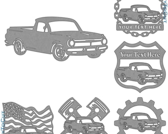 Holden Eh Ute Truck Plasma DXF SVG Files 49 Ready To Cut Designs for cnc Plasma Laser Router Cricut Silhouette