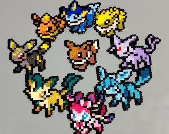 Eevee and Eeveelutions • PixelCharm/Pin/Magnet