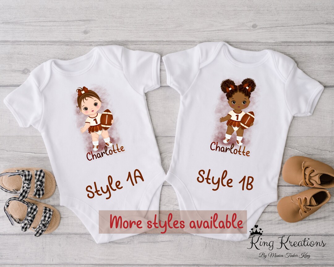 Personalized Sports Baby Clothes Football Baby Clothes Baby Etsy