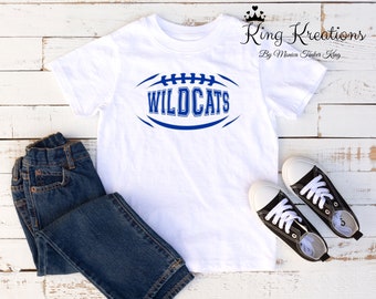 Wildcats Football T-shirts, youth, toddler T-shirt, Football T-shirt for Boys and girls