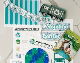 Earth Day Printables Worksheet Set, Dramatic Play and Educational Printable Digital Download. Pre-K, Preschool & Kindergarten Practice