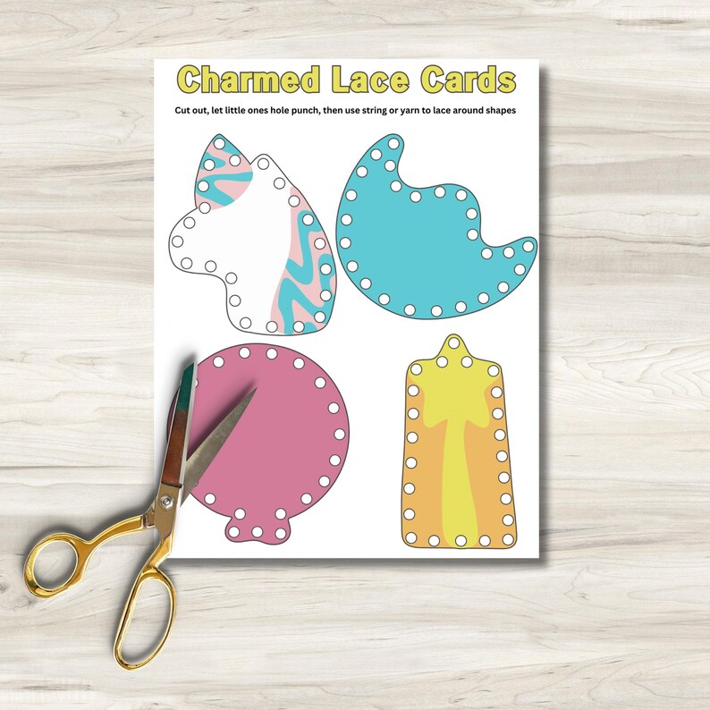 St. Patrick's Day Lucky Charms Inspired Charmed Lacing Cards, Printable ...