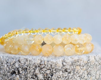 Citrine Gemstone Crystal Healing Bracelet