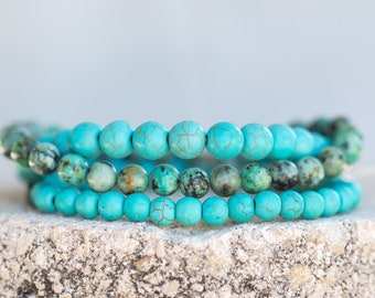 Turquoise Gemstone Crystal Healing Bracelet