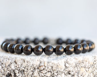 Shungite  (EMF Frequency Blocker) Gemstone Crystal Bracelet