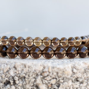 Smoky Quartz Gemstone Crystal Healing Bracelet