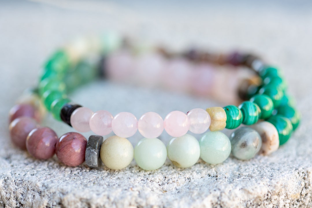 Heart Chakra Gemstone Crystal Healing Bracelet