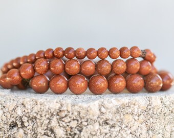 Goldstone Gemstone Crystal Healing Bracelet