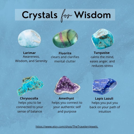 Wisdom Gemstone Crystal Healing Bracelet - Etsy