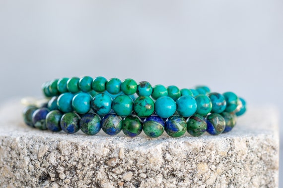 Chrysocolla Gemstone Crystal Healing Bracelet