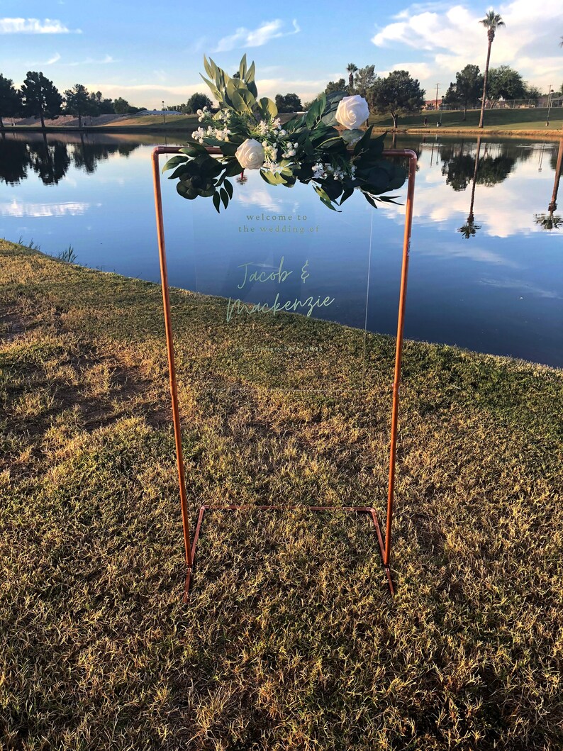 Wedding Sign Stand Acrylic Sheet Holder Ceremony Etsy