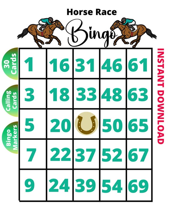 CARRERAS DE CABALLOS Tarjetas de bingo Bingo para niños -  México