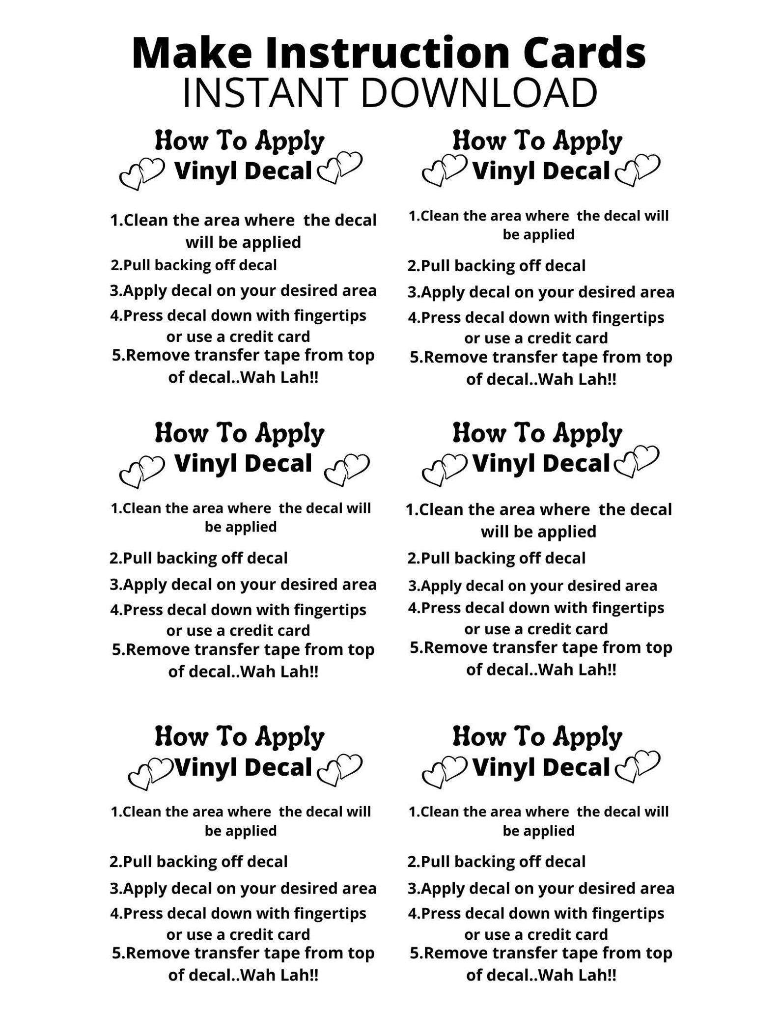 Decal Usage Tips, Easy Decal Apply, Decal Howto, Vinyl Decal Help