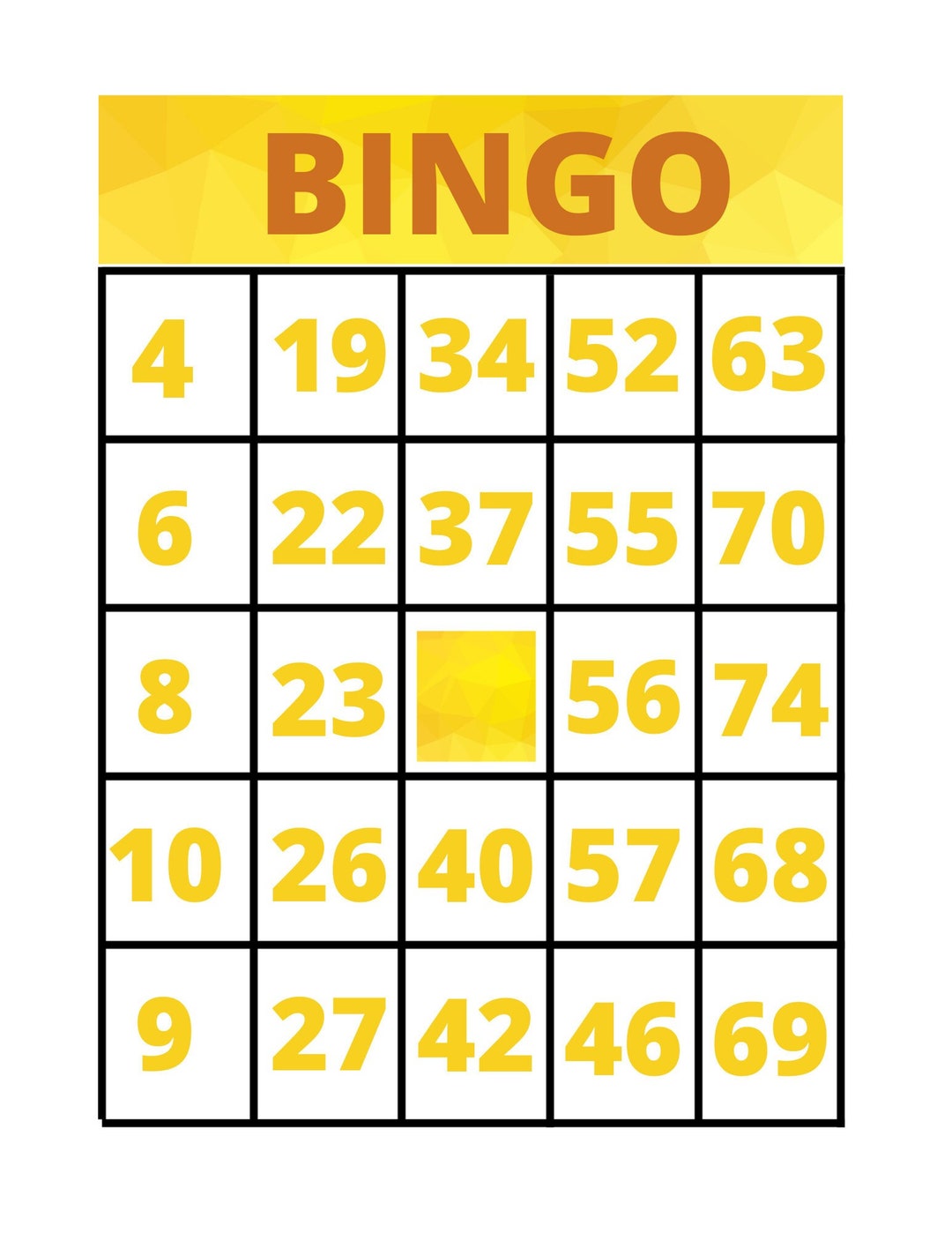 Bingo With Numbers 30 Color Bingo Cards Instantly Play - Etsy