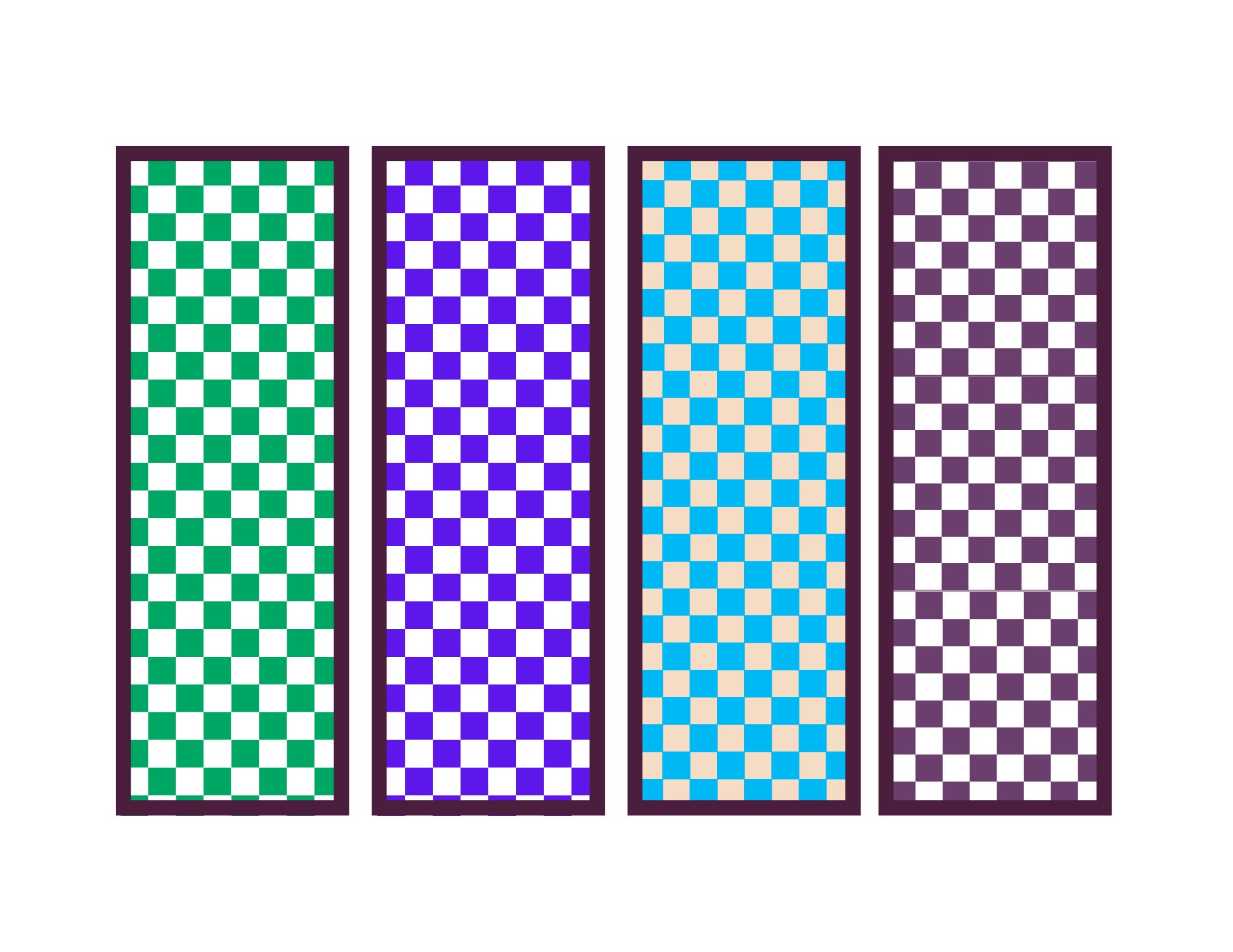 Fun Checkerboard Bookmarks, 16 Fun Checkerboard Bookmark Set, Fun ...