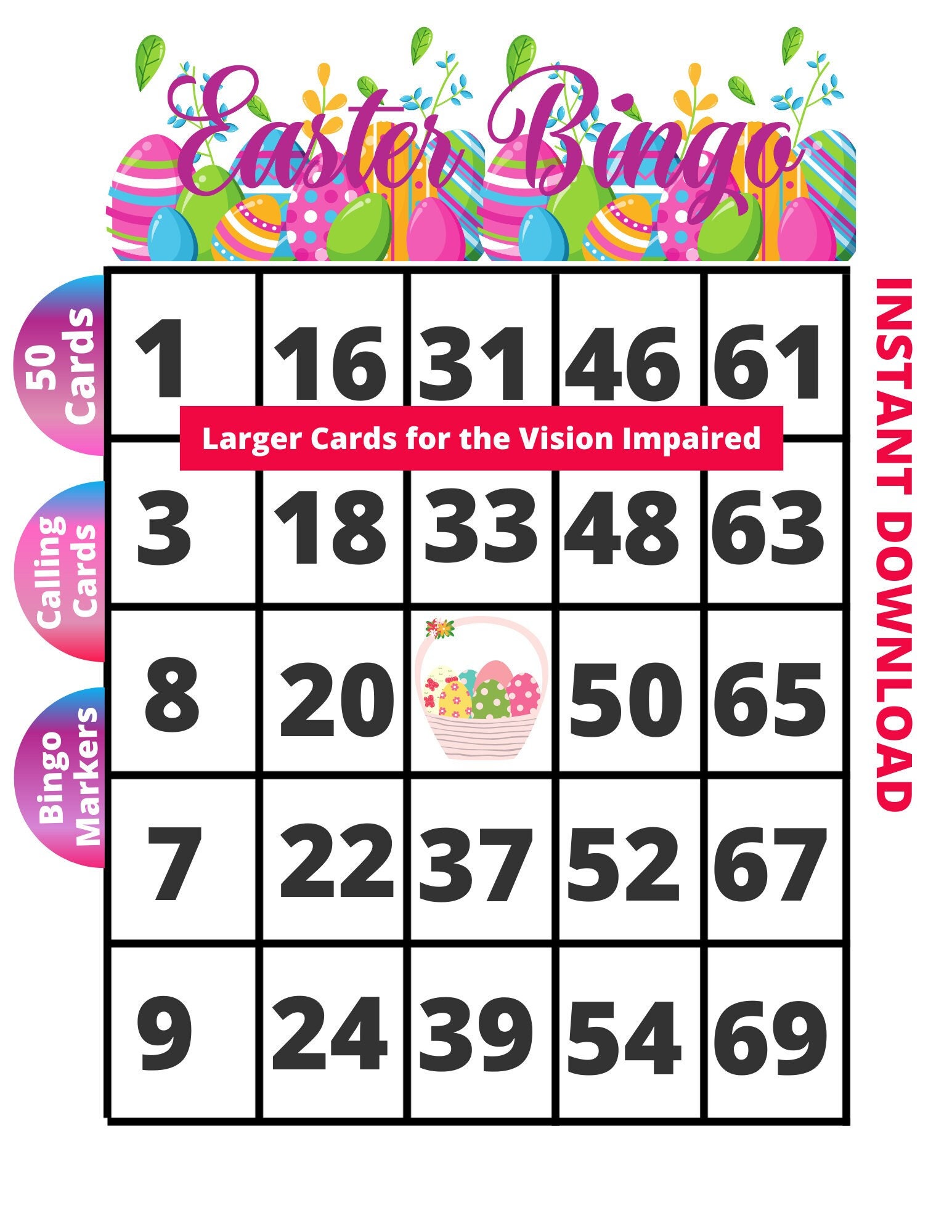 easter-bingo-game-bingo-game-bundle-to-play-easter-bingo-cards-printable-easter-bingo-game-easter-themed-bingo-game-2-etsy for Free Printable Easter Bingo Cards With Numbers Easter Bingo Game, Bingo Game Bundle to Play, Easter Bingo Cards, Printable Easter Bingo Game, Easter Themed Bingo Game, 2 - Etsy for Free Printable Easter Bingo Cards With Numbers