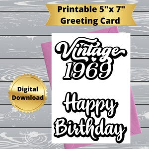 Cartão de aniversário para impressão instantânea, download digital de cartão de aniversário, download instantâneo de cartões de aniversário, cartões de aniversário engraçados digitais, 71