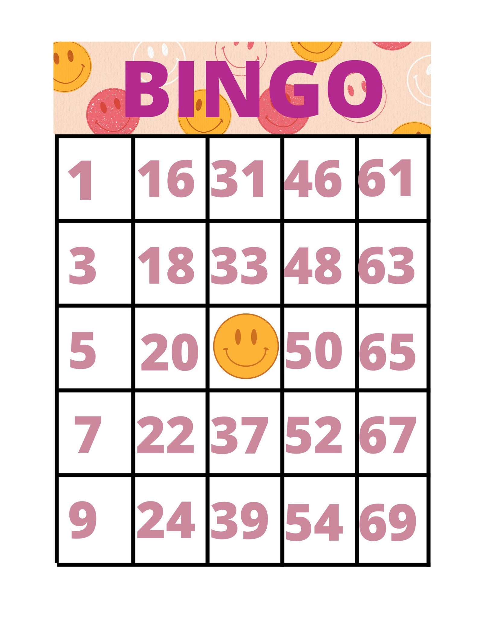 BINGO Game Bundle Play BINGO Instantly Large BINGO Cards Print And 