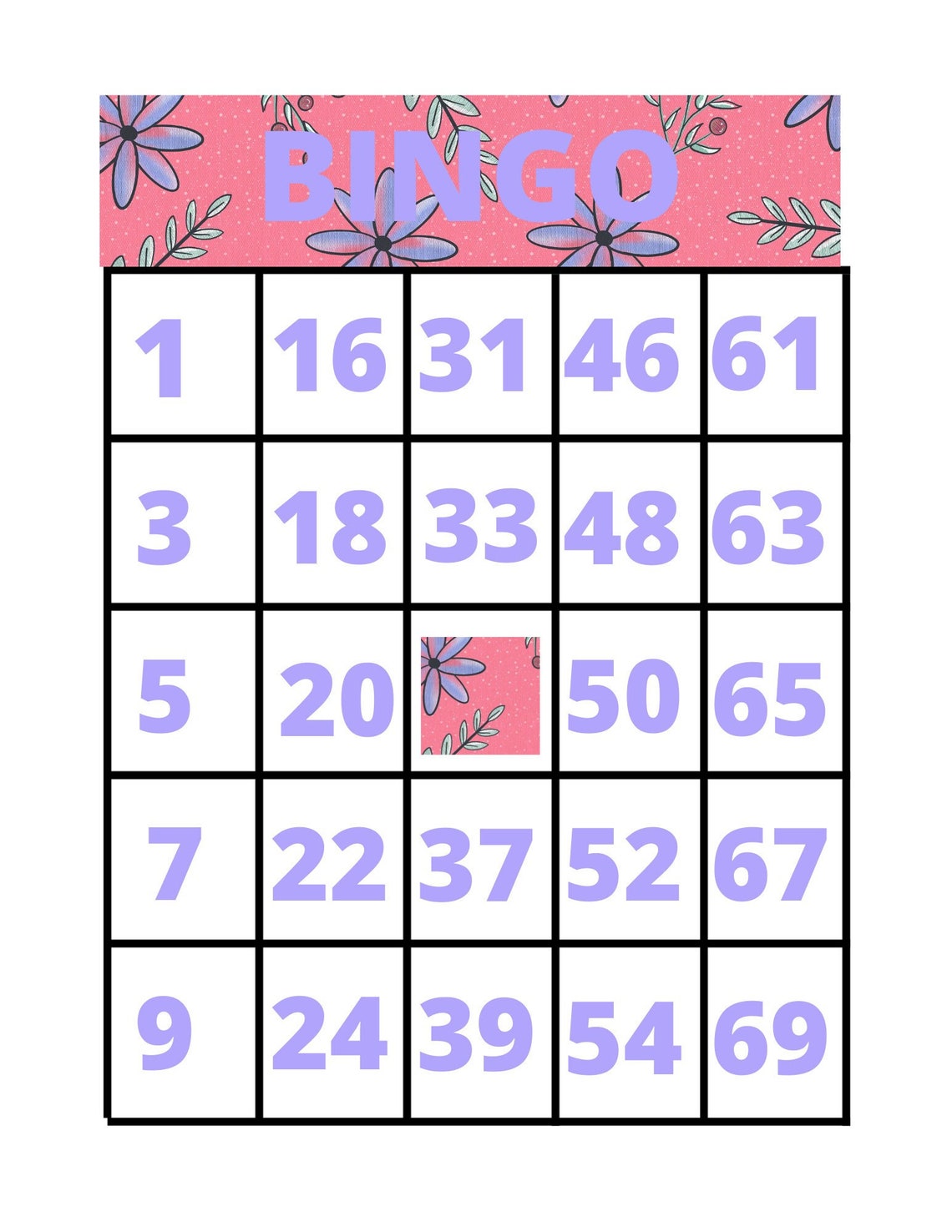 Colorful BINGO Game, Play BINGO Instantly, Print and Play BINGO, Play