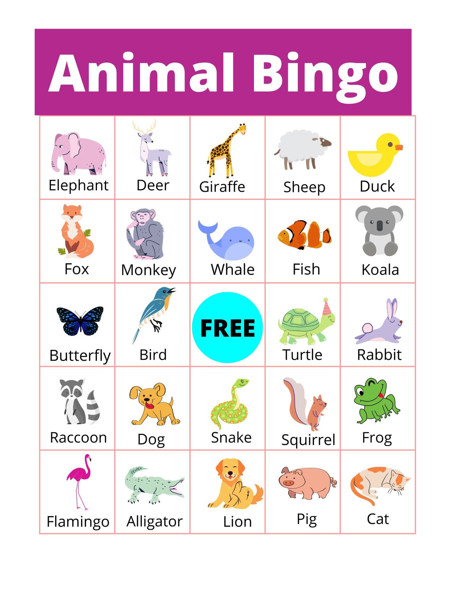 Bingo Calling Cards, Printable Bingo Game With Large Cards, Flower ...