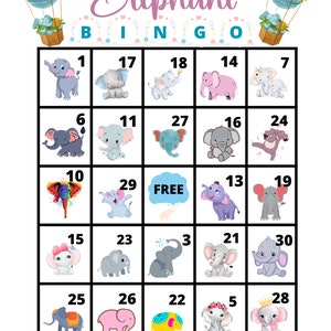 Bingo Calling Cards Printable Bingo Game With Large Cards - Etsy