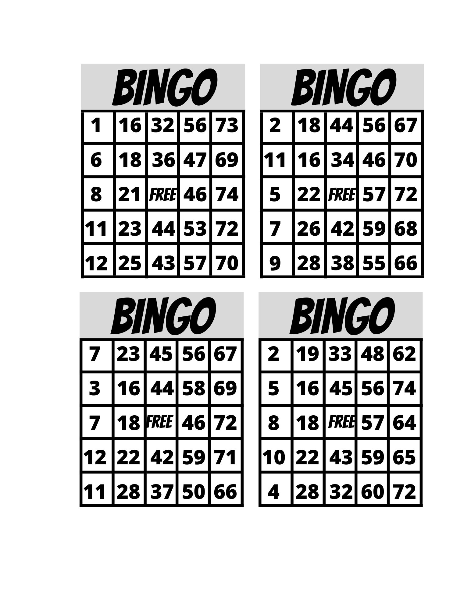 Bingo Game Bundle to Play Bingo Game to Instantly Download - Etsy