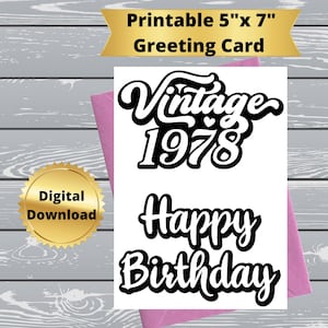 Cartões de aniversário para download instantâneo, cartões de aniversário engraçados digitais, cartões de aniversário engraçados para impressão, cartão de aniversário humorístico para impressão para adultos, 79
