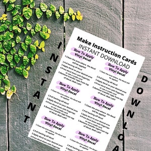 How to Apply a Decal, Decal Instructions, Care Instructions, DIY ...