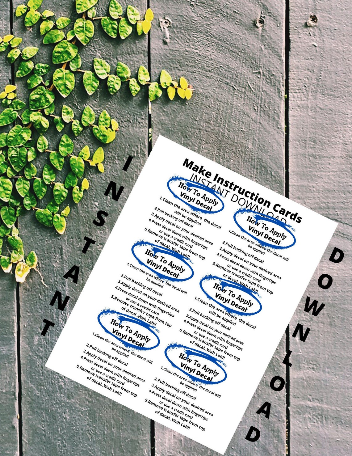 How to Apply a Decal, Decal Instructions, Care Instructions, DIY