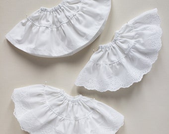 White {4 inch} half-slip petticoat for 13" dolls Paola Reina, Wellie Wisher, Little Darling