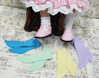 Simple polyester socks for 12" to 14" dolls such as Paola Reina, RubyRed Friends, Little Darling, Wellie Wisher