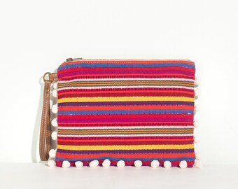 Fairy Stripe - Pom Pom Oslo Clutch