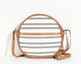 Indigo Stripes - Monaco Circle Bag