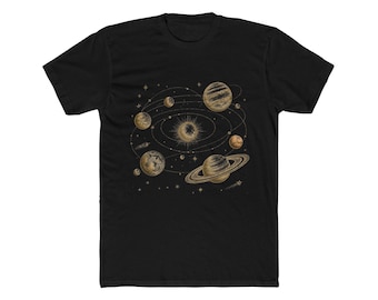 Solar System Planets Vintage Astronomy Chart Tee
