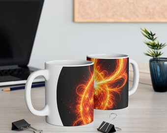Solar Flare Sun Eruption Ceramic Coffee Mug