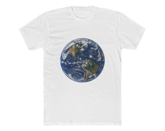 Earth from Space Blue Planet Unisex Cotton Tee