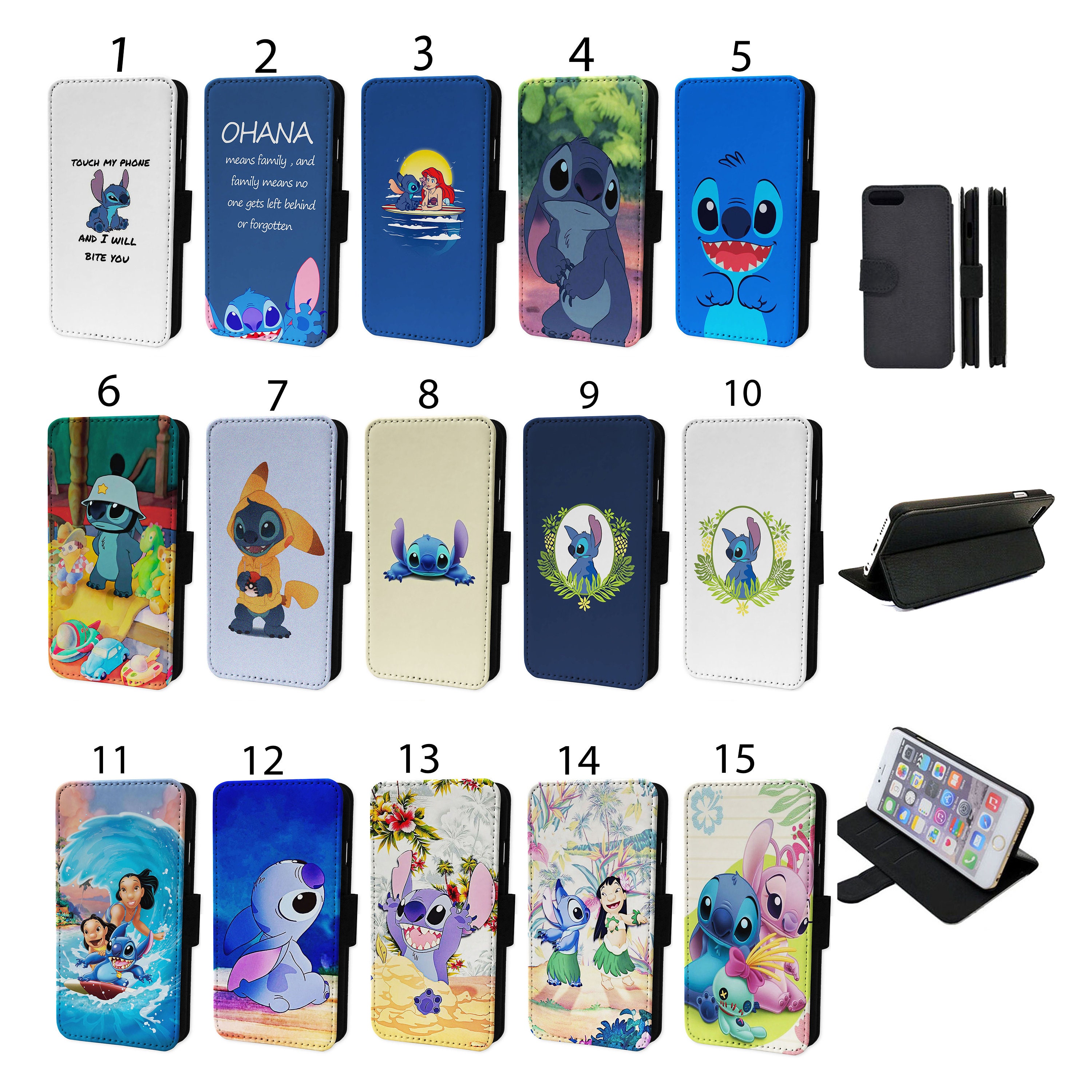 Lilo and Stitch Flip Handyhülle Hülle Für iPhone 6 7 8 XR 11 Etsy