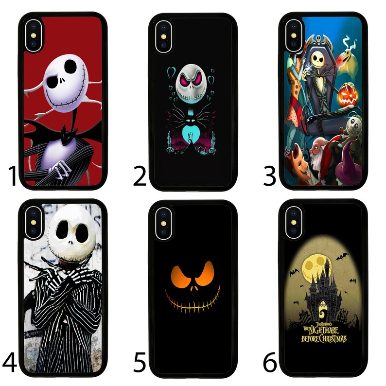 Jack Skellington Silicone Phone Case Cover for Iphone 6 7 8 X Etsy