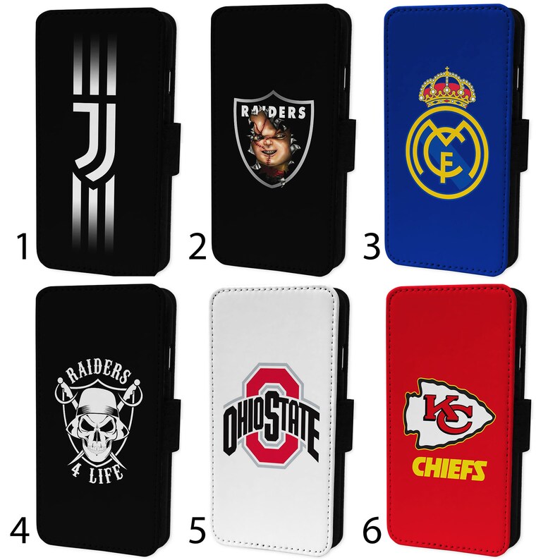 Sports Teams Flip Phone Case Wallet Cover For iPhone 6 7 8 X Etsy