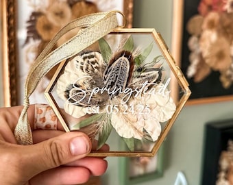 Ornament | Flower Preservation  | Wedding Flowers | Memorial Flowers | Dry Flower Art | Flower Keepsake | Flower Preservation | Keepsake